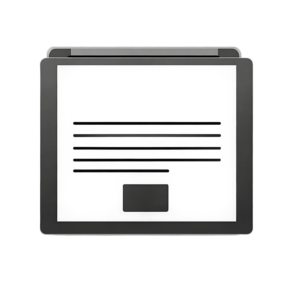 Digital Document Display on Portable Device png