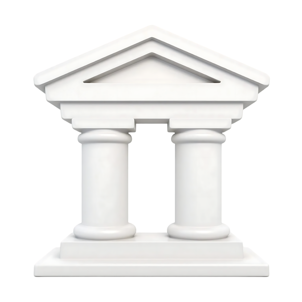 Classical Columns Architectural Structure 3D Model png