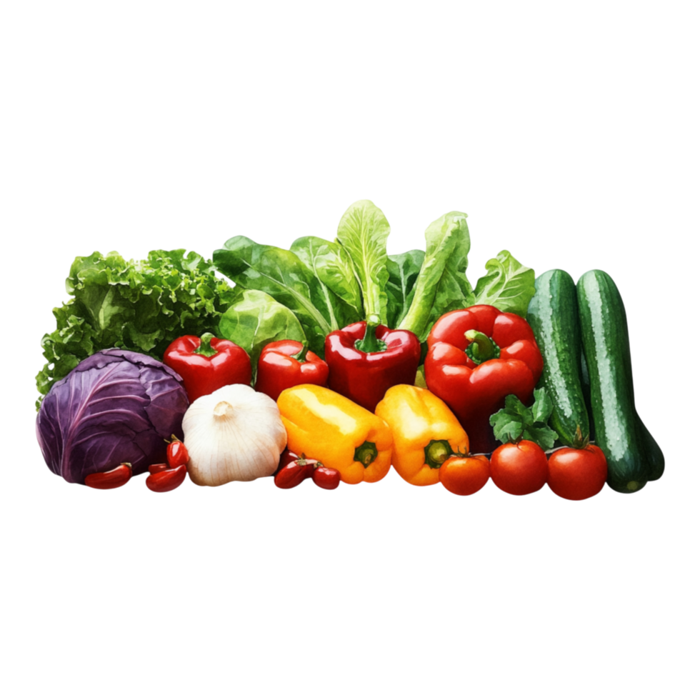 Fresh Organic Vegetables for Healthy Eating Concept png