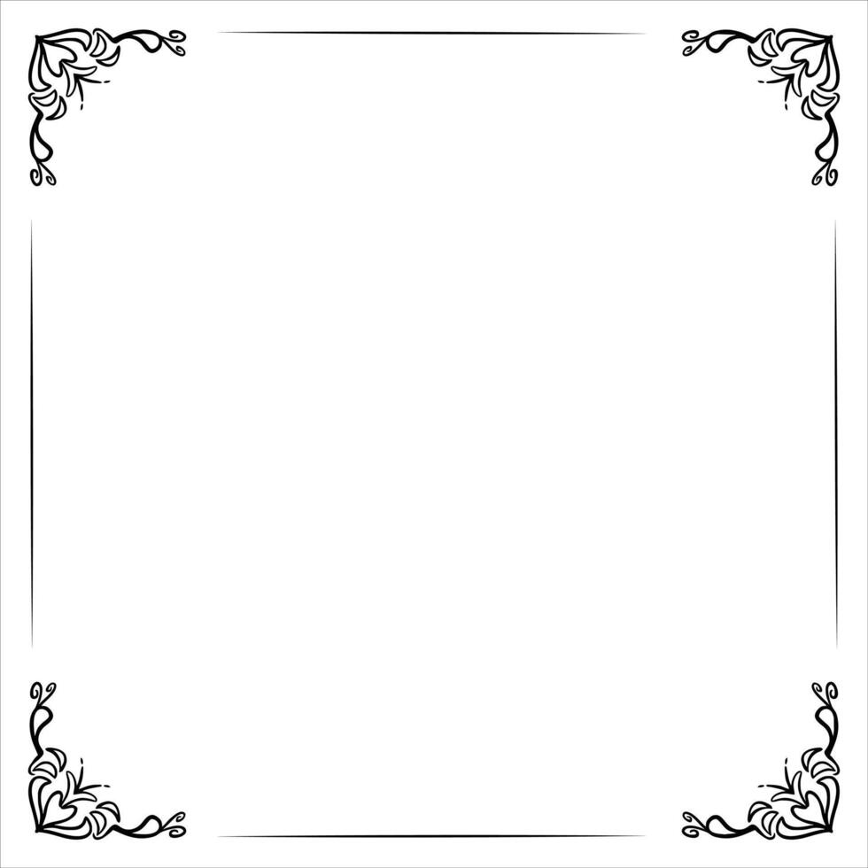 Simple Decorative Outline Frame vector