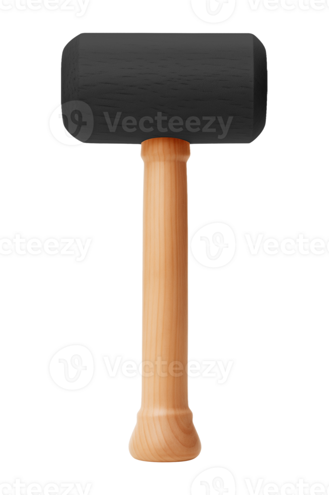 Rubber Mallet hammer Isolated on Transparent Background png