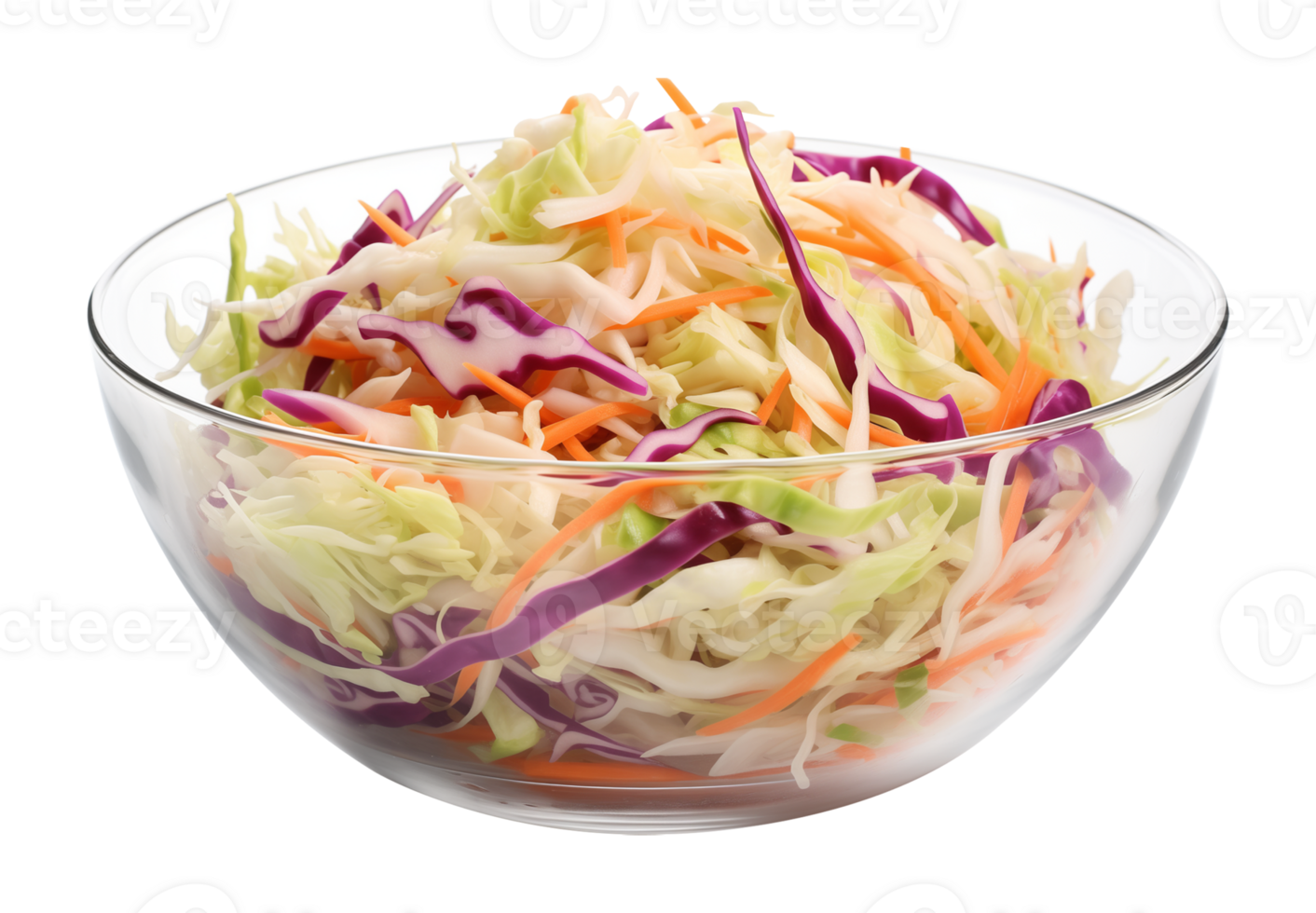 Coleslaw on bowl Isolated on Transparent Background png
