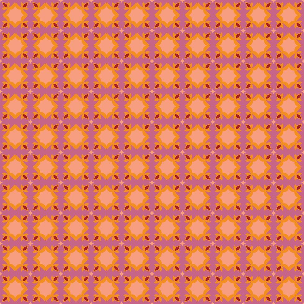 A pattern with orange and purple squares vector