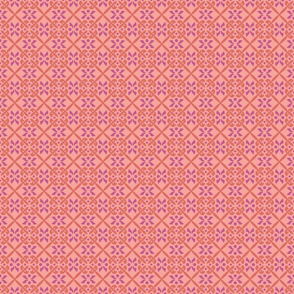 A pink and orange pattern with small squares vector