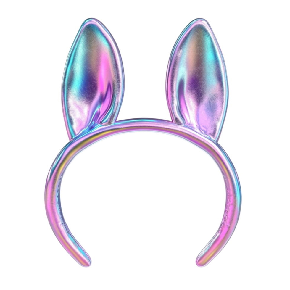 Rabbit with Vivid Blue Eyes on Transparent Background png