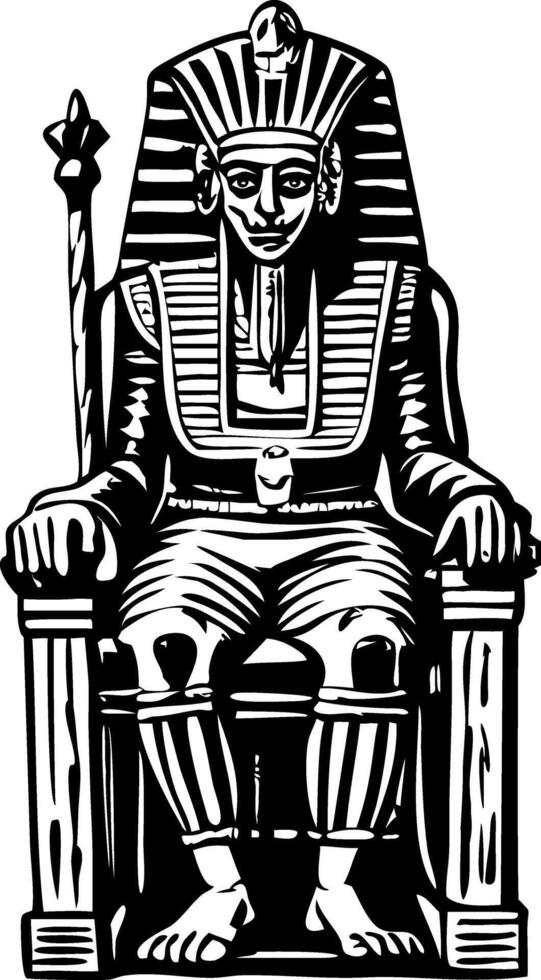 Egyptian king clipart vector
