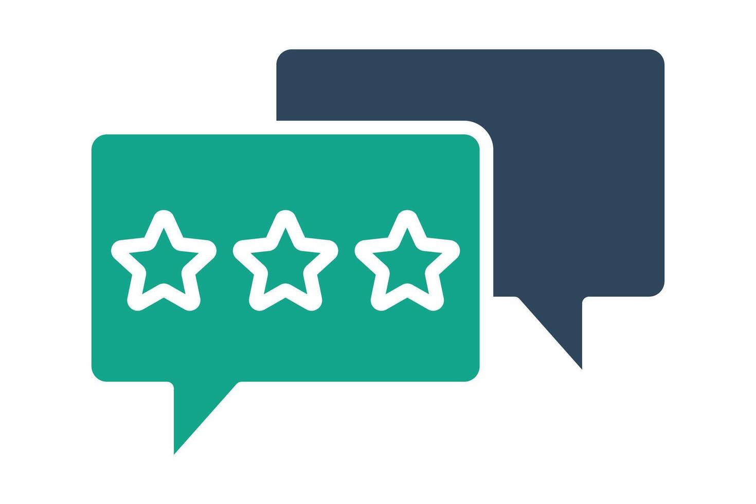 Rating icon. solid icon style. icon related to digital marketing. business elements illustration vector