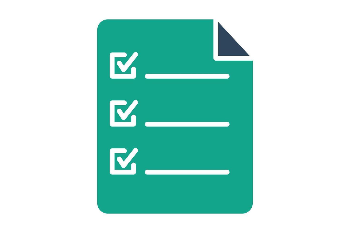 Survey icon. solid icon style. icon related to digital marketing. business elements illustration vector