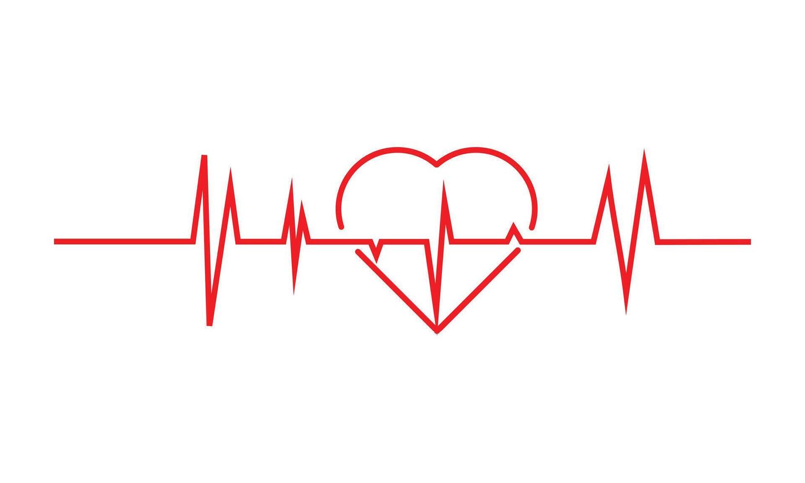 heart rhythm set , Electrocardiogram, ECG - EKG signal, Heart Beat pulse line icon concept design element , Concept of sport. Signs of rhythm, healthy life unhealthy ecg. vector