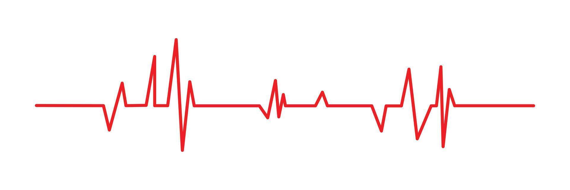 red line heart beat icon. Heartbeat sign. cardiology pulse icons, echo, Pulse Rate. vector