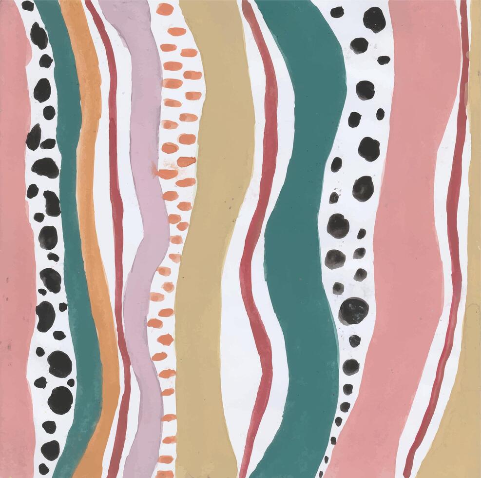 Abstract Colorful Pattern with Stripes, Lines, and Shapes vector