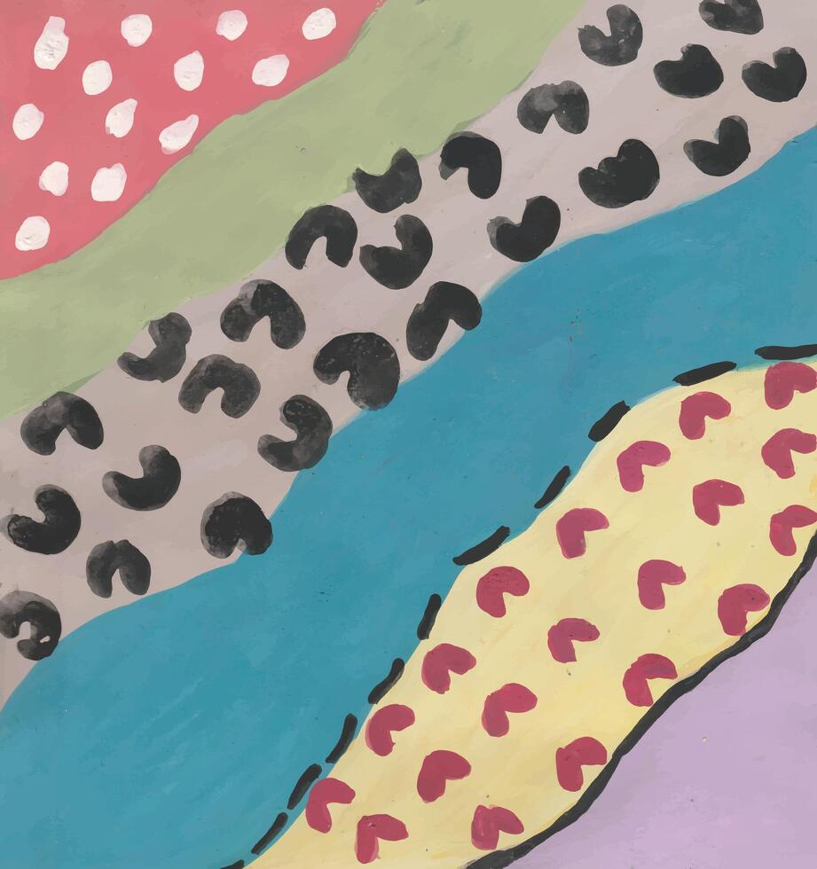 Abstract Colorful Pattern with Irregular Shapes vector