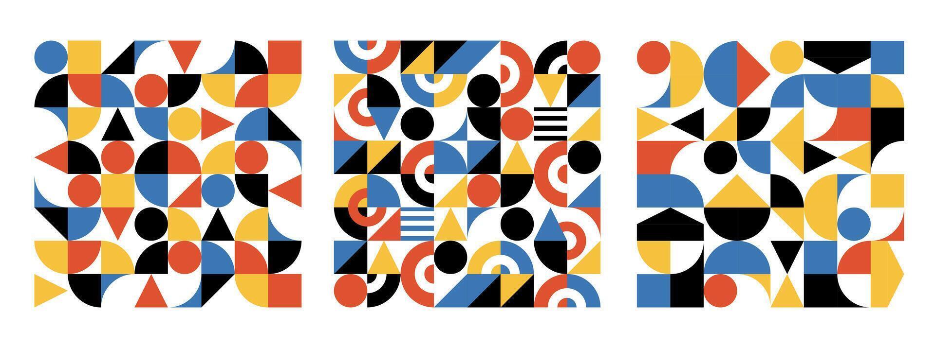 Bauhaus abstract collection vector