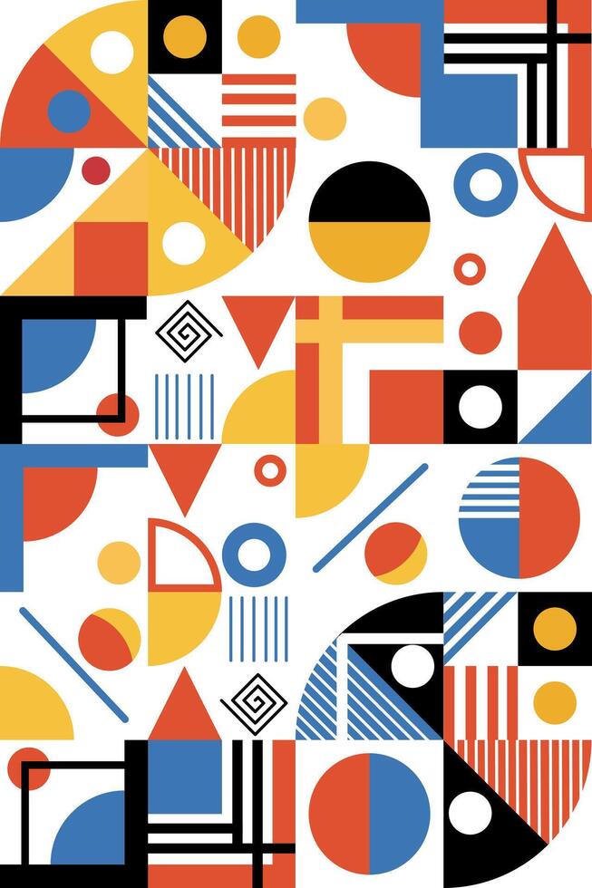 Bauhaus Abstract Geometry Minimalize vector
