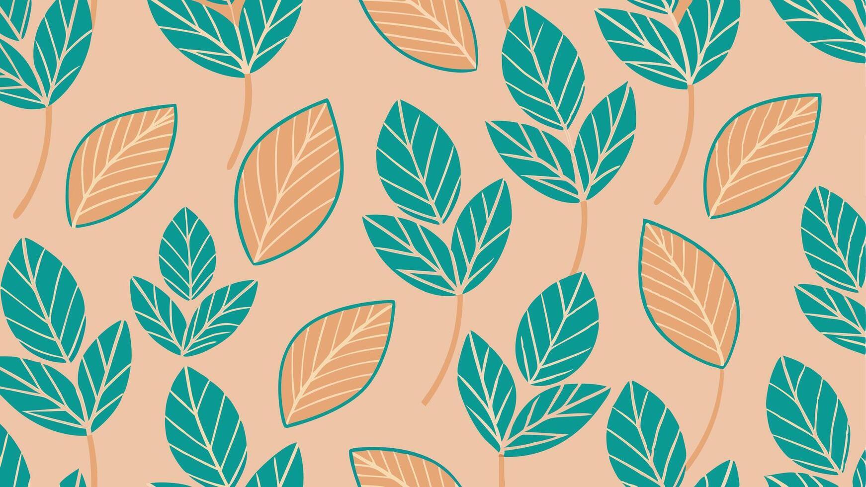 Hand Drawn Leaf Arrangement vector