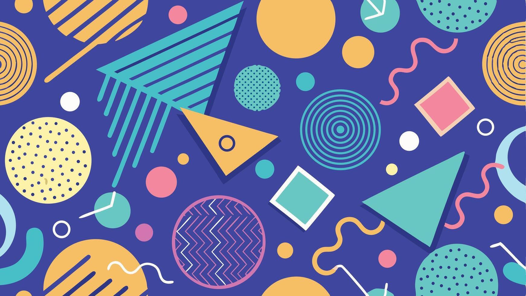 Stylish Pattern with Doodles vector