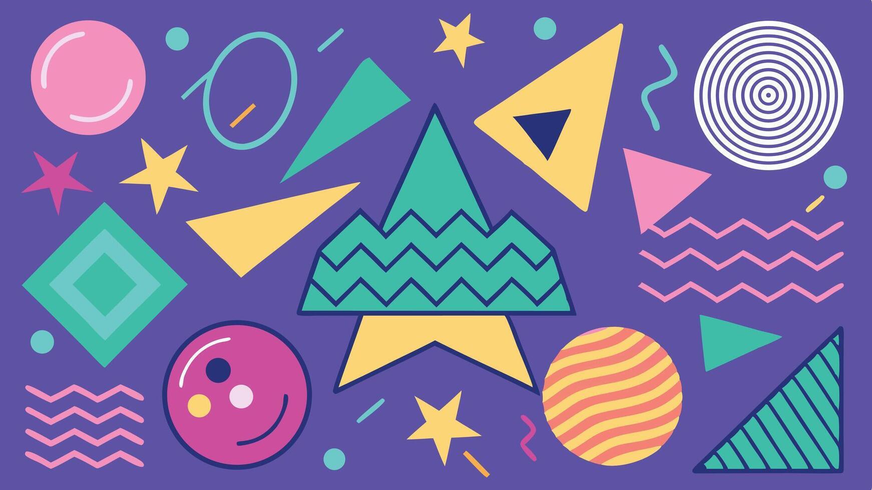 Bright Abstract Background Set vector