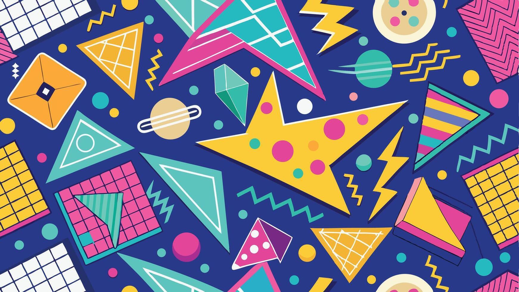 Throwback Playground Patterns vector