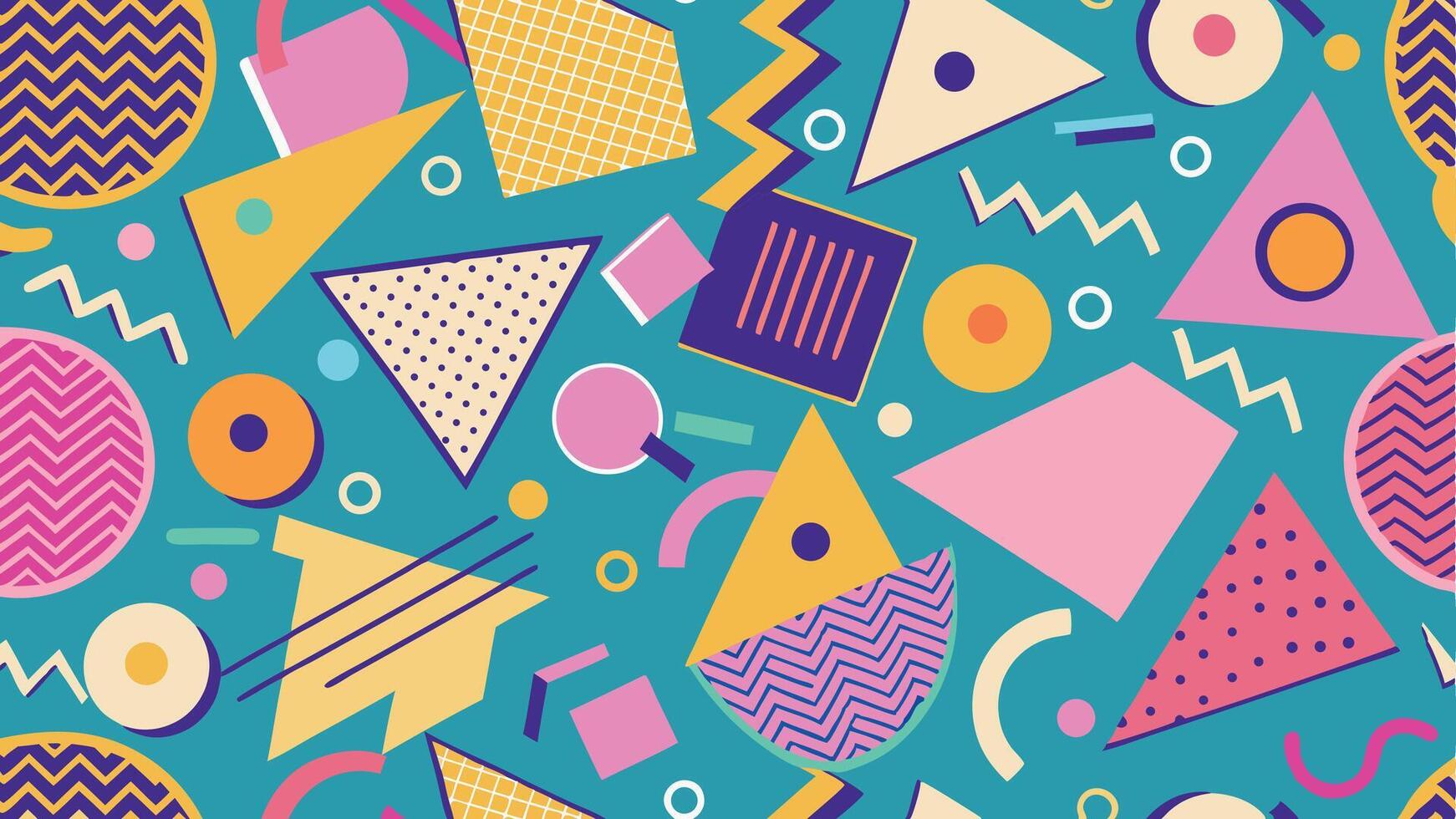Abstract Geometric Art Throwback vector