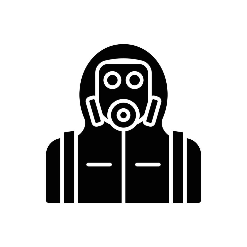 Toxic Exposure Suit Icons vector