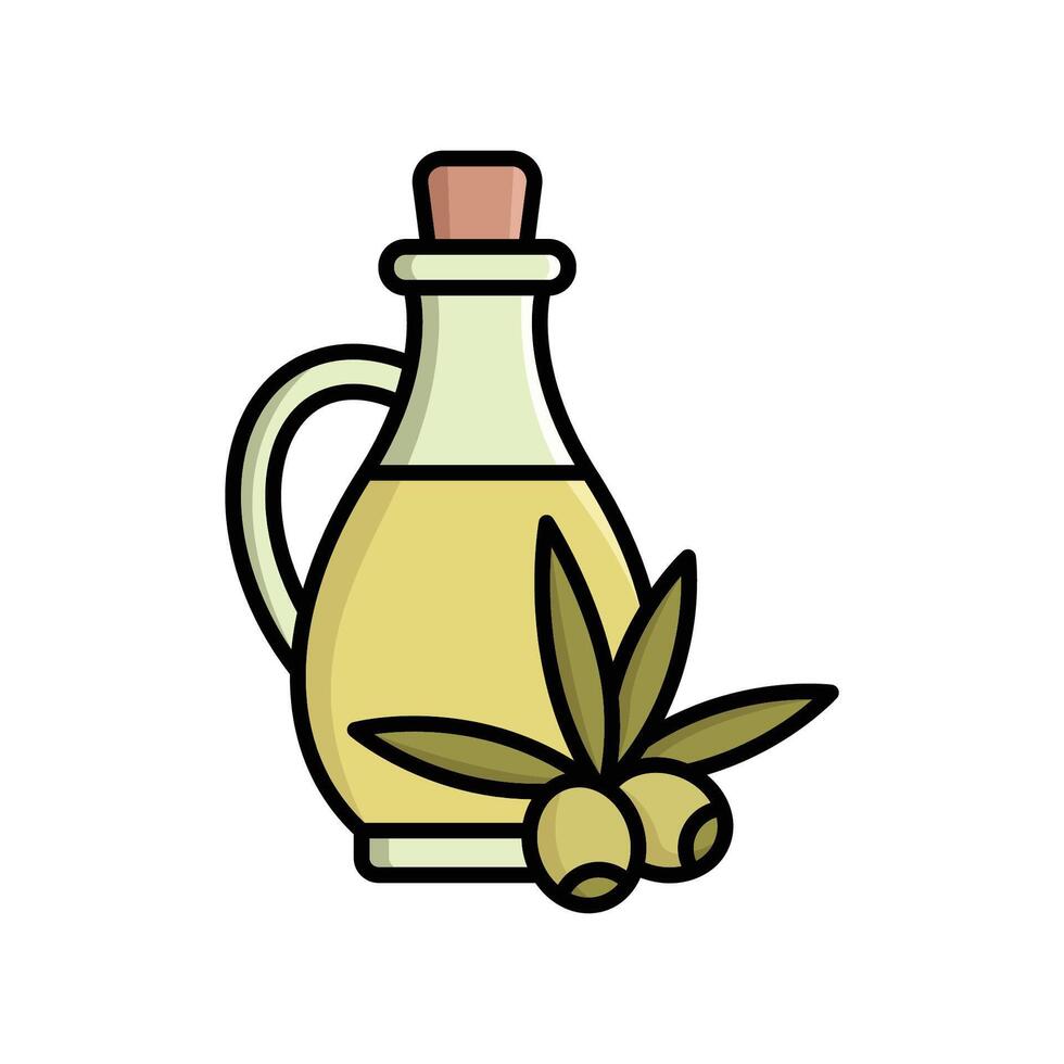 Olive Oil Label Design Icons vector