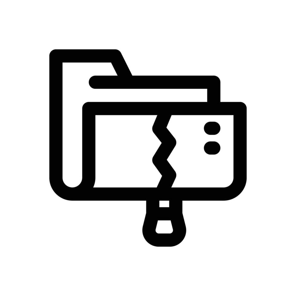 data compression line icon. Clean and minimalist icon for websites and mobile apps. vector