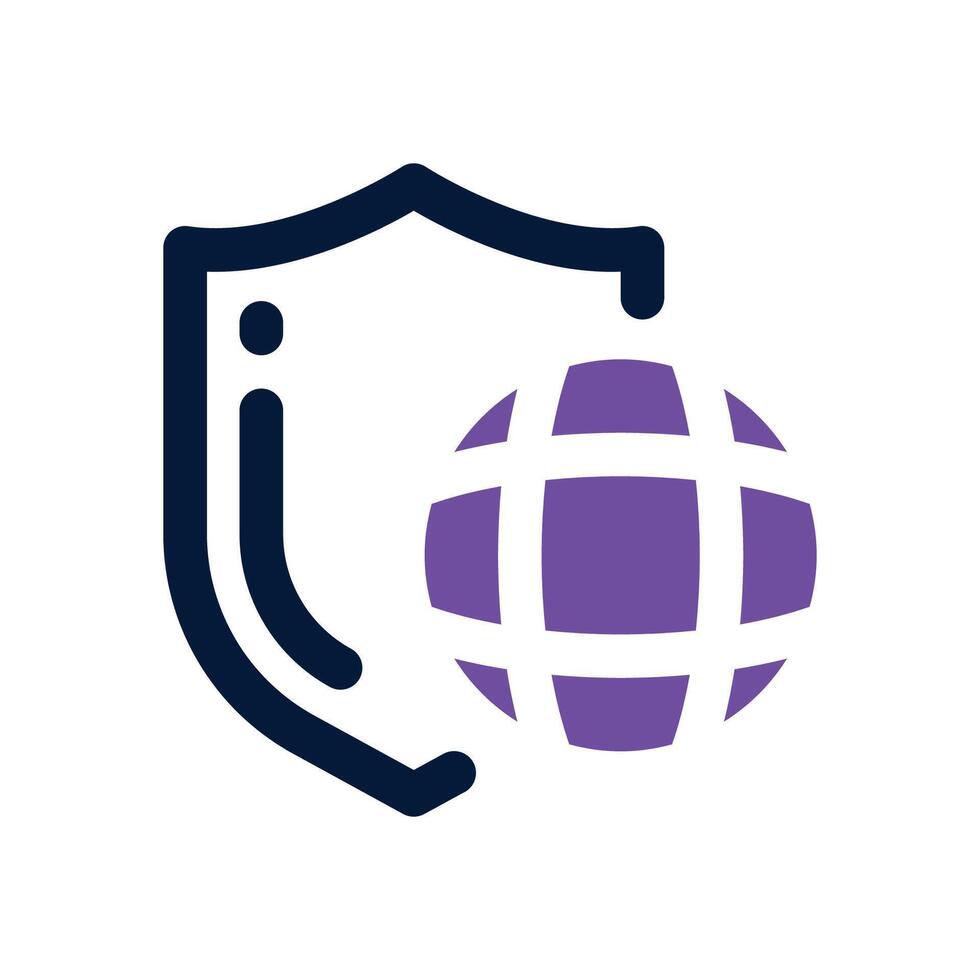 cyber security dual tone icon. Sleek and modern icon for websites, mobile apps, marketing materials, and corporate design. Fully scalable and ready to use. vector