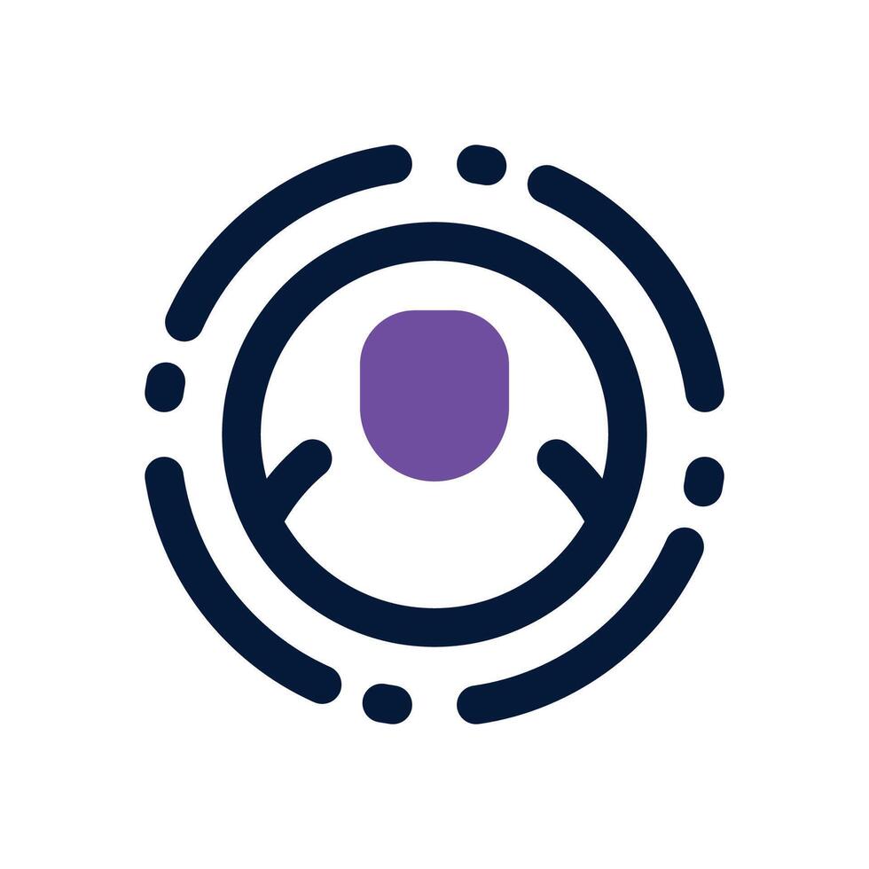 contributor dual tone icon. Sleek and modern icon for websites and mobile apps. vector