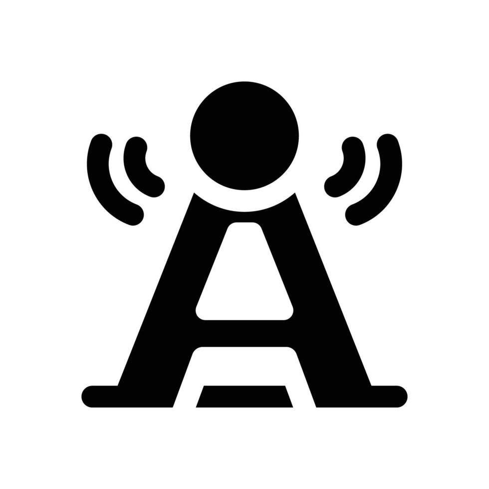 antenna glyph icon. Strong and solid icon for websites and mobile apps. vector
