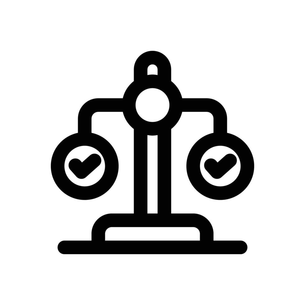 stability line icon. Clean and minimalist icon for websites and mobile apps. vector