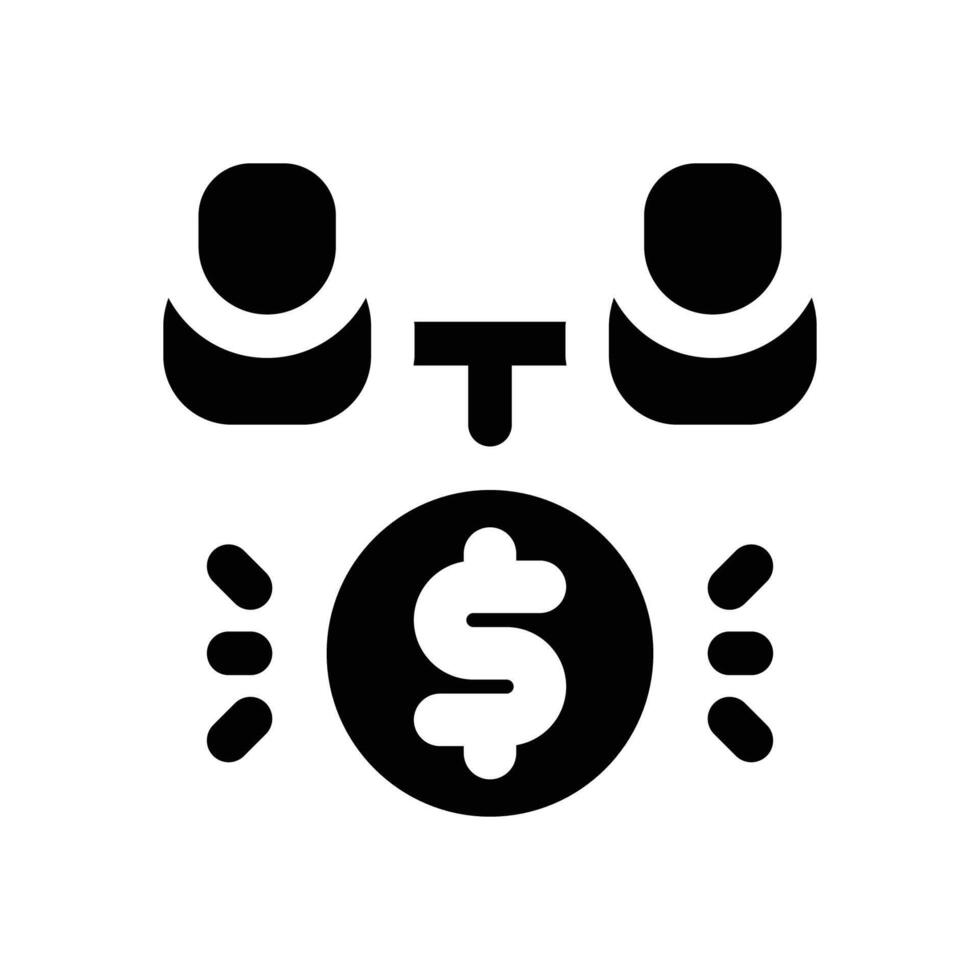 human capital glyph icon. Strong and solid icon for websites and mobile apps. vector