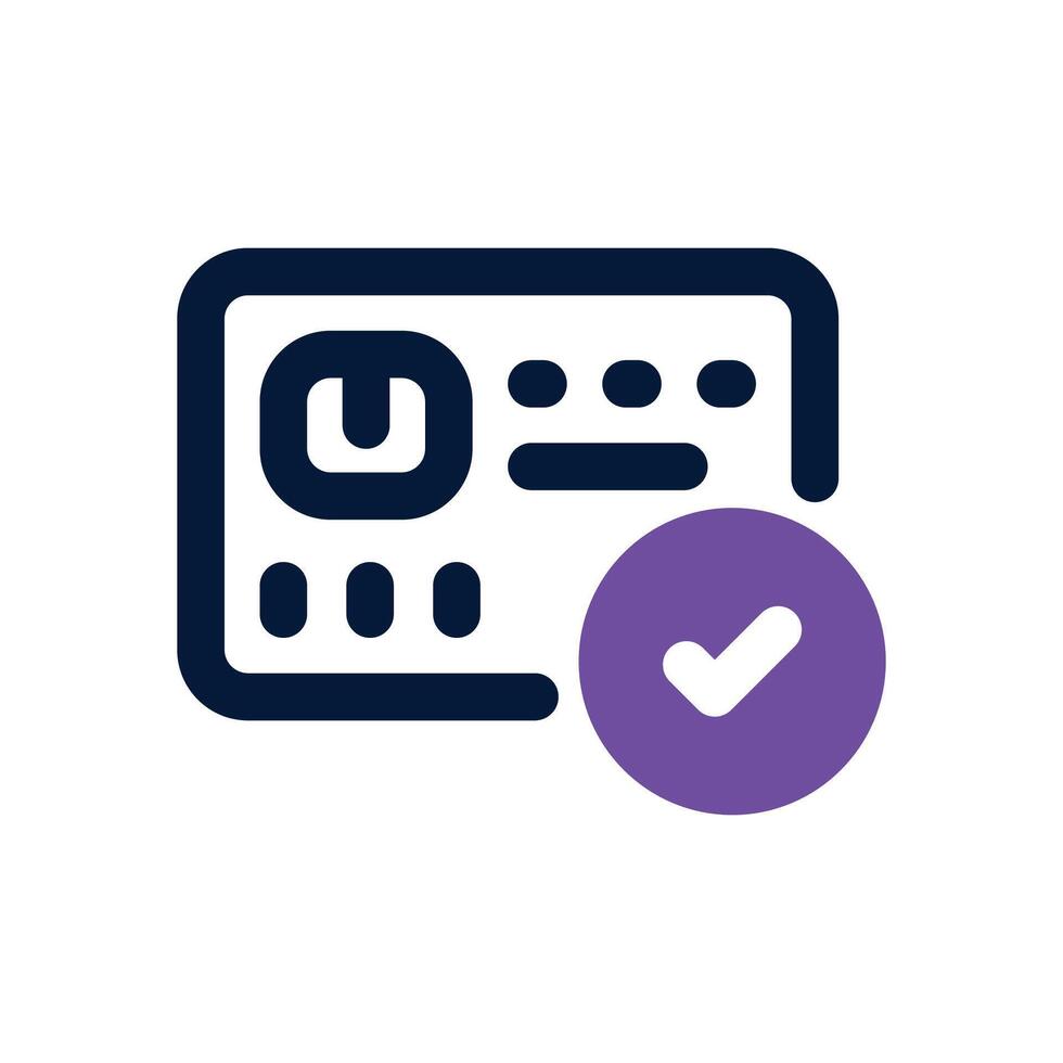 payment status dual tone icon. Sleek and modern icon for websites and mobile apps. vector