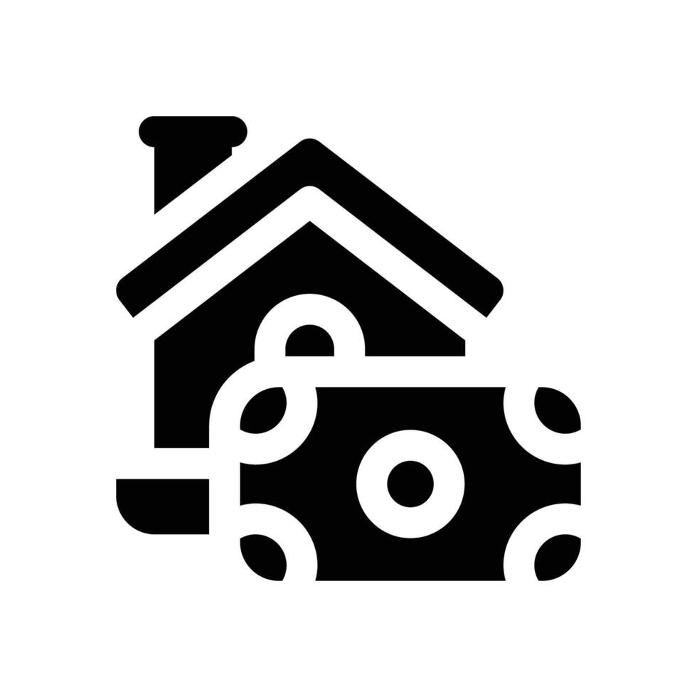 down payment glyph icon. Strong and solid icon for websites and mobile apps. vector