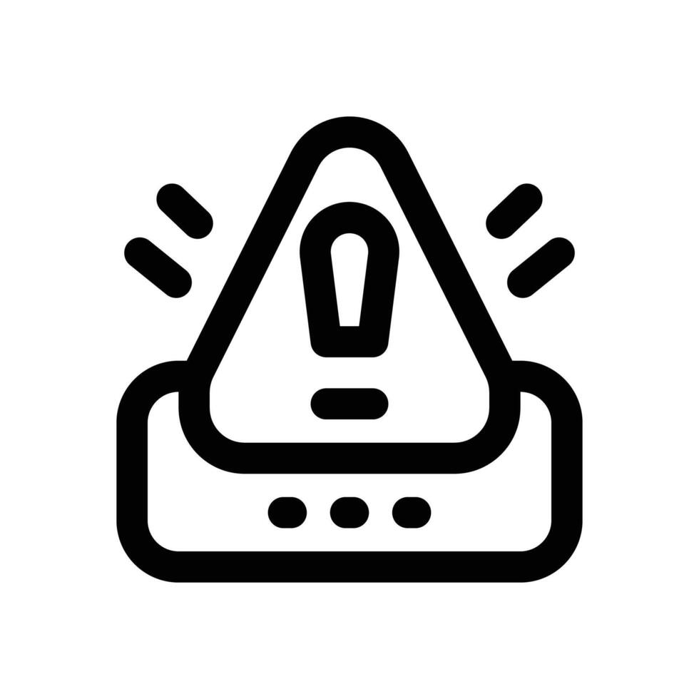 attantion line icon. Clean and minimalist icon for websites and mobile apps. vector