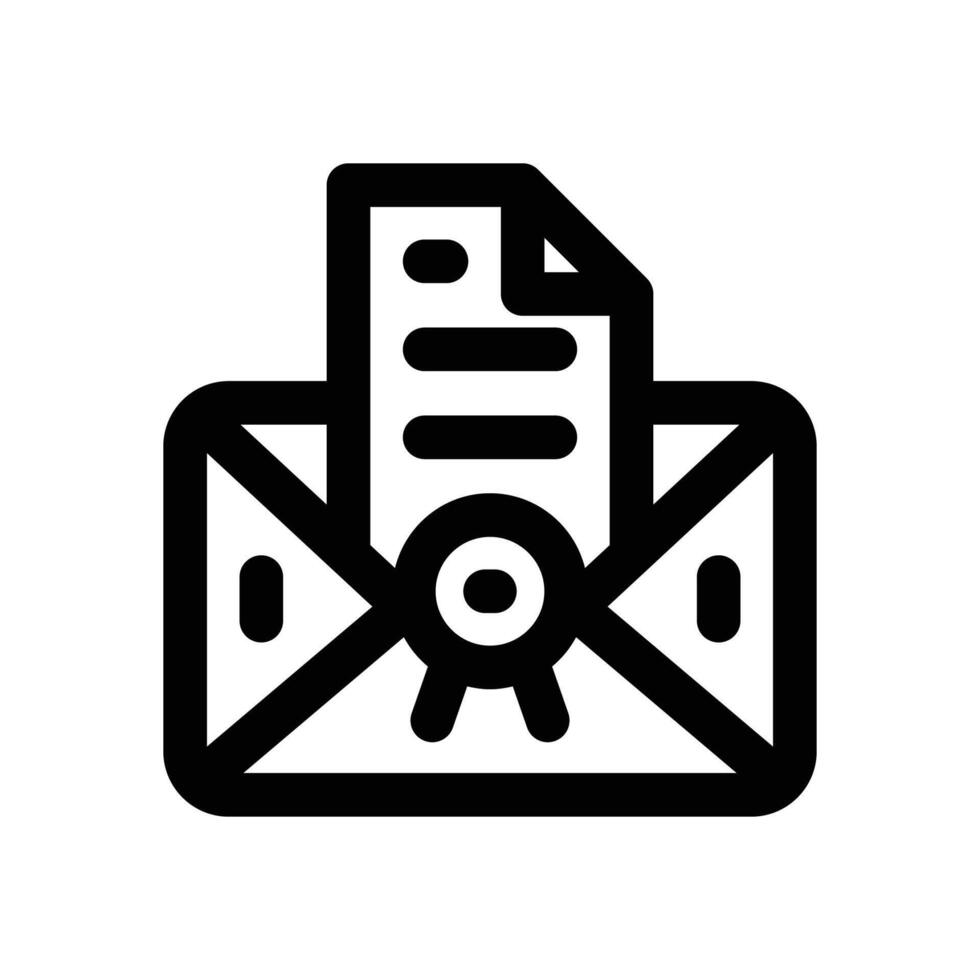 invitation line icon. Clean and minimalist icon for websites and mobile apps. vector