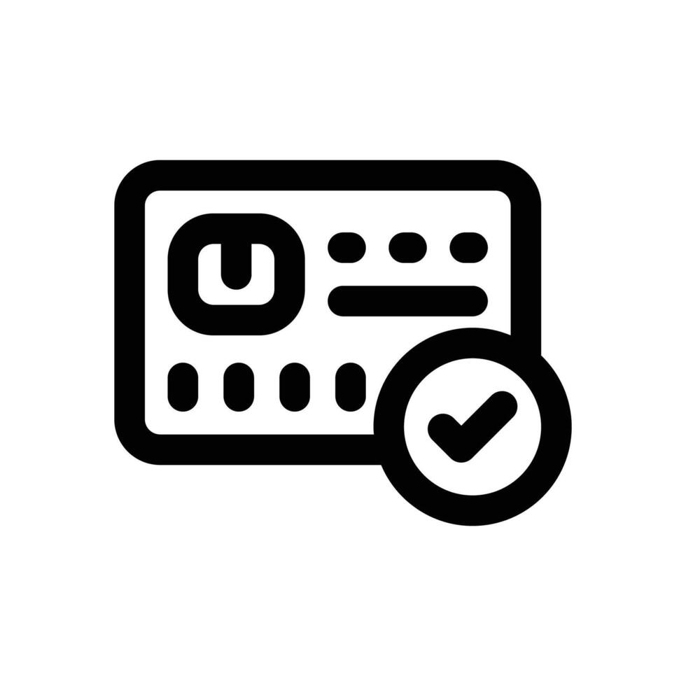 payment status line icon. Clean and minimalist icon for websites and mobile apps. vector