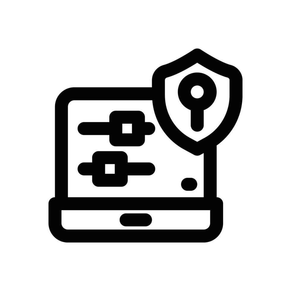 security market line icon. Clean and minimalist icon for websites and mobile apps. vector
