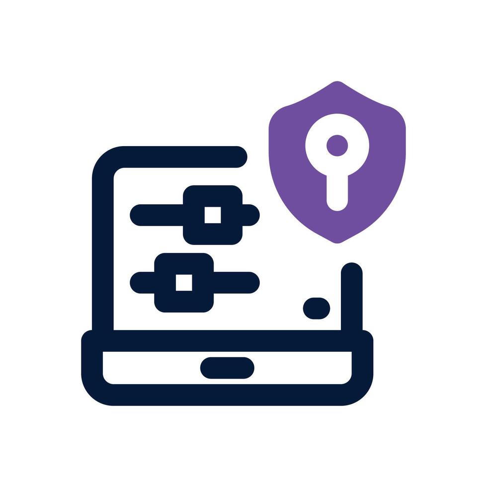 security market dual tone icon. Sleek and modern icon for websites and mobile apps. vector