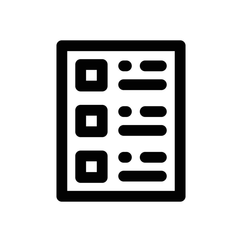 list line icon. Clean and minimalist icon for websites and mobile apps. vector