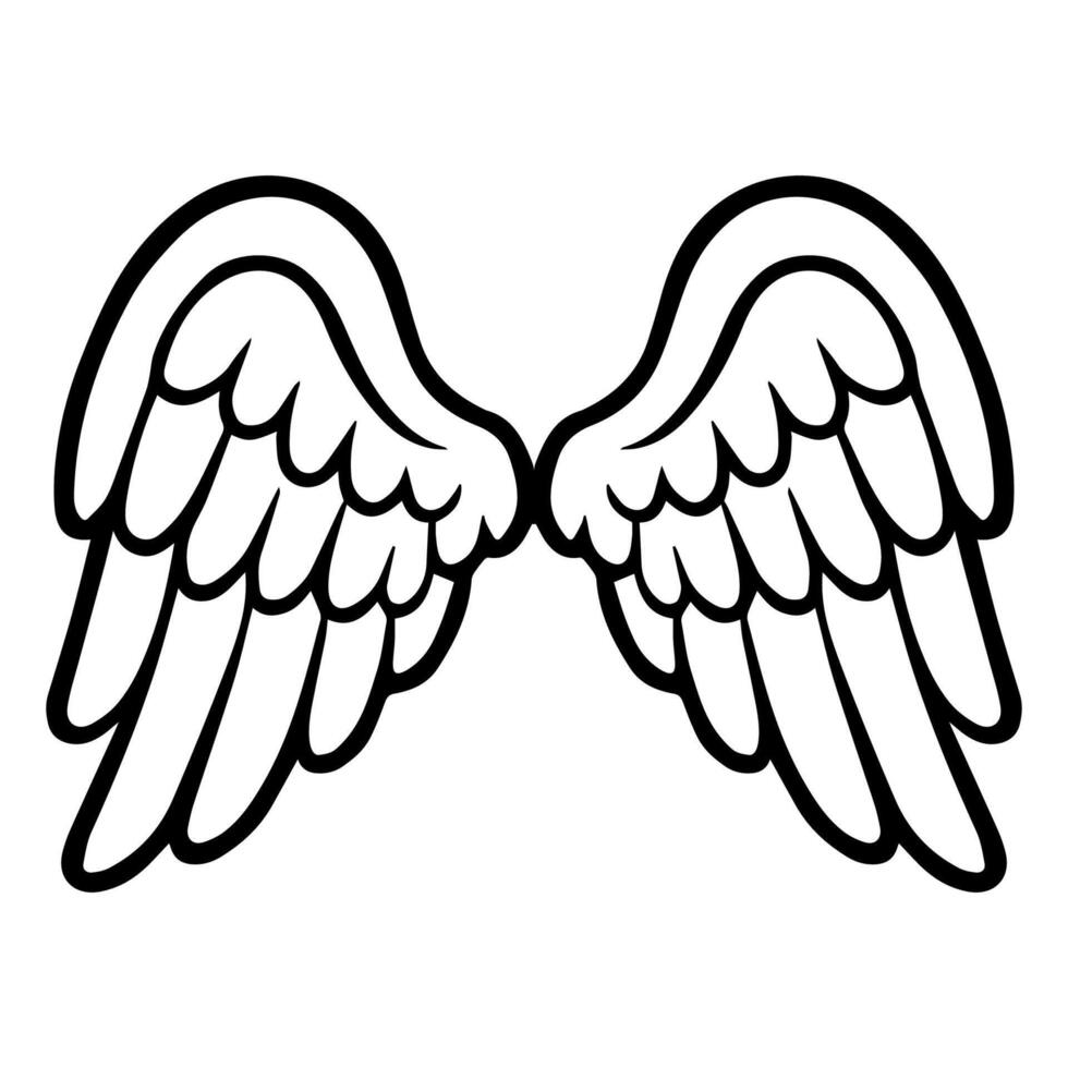 Ethereal Wings, Graceful Flight of Fantasy and Imagination vector