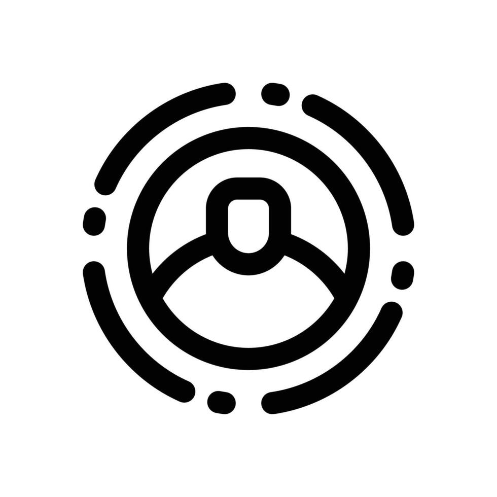 contributor line icon. Clean and minimalist icon for websites and mobile apps. vector