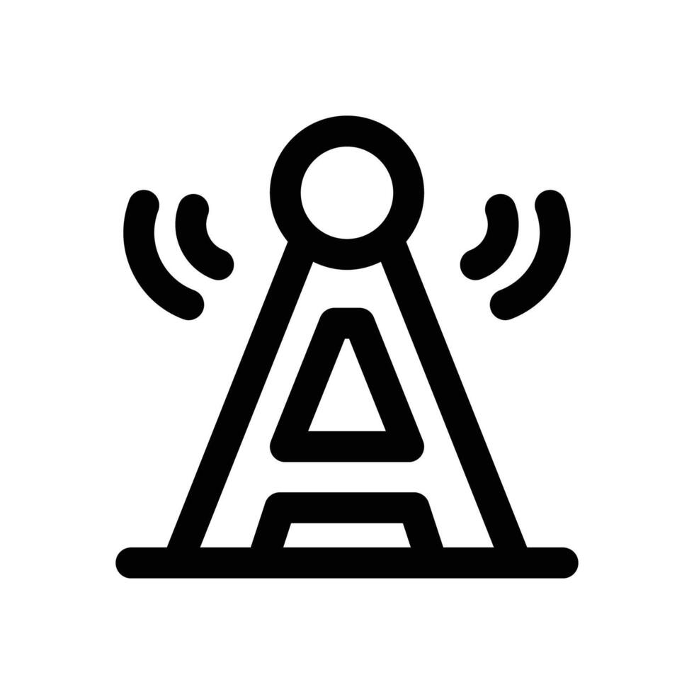 antenna line icon. Clean and minimalist icon for websites and mobile apps. vector