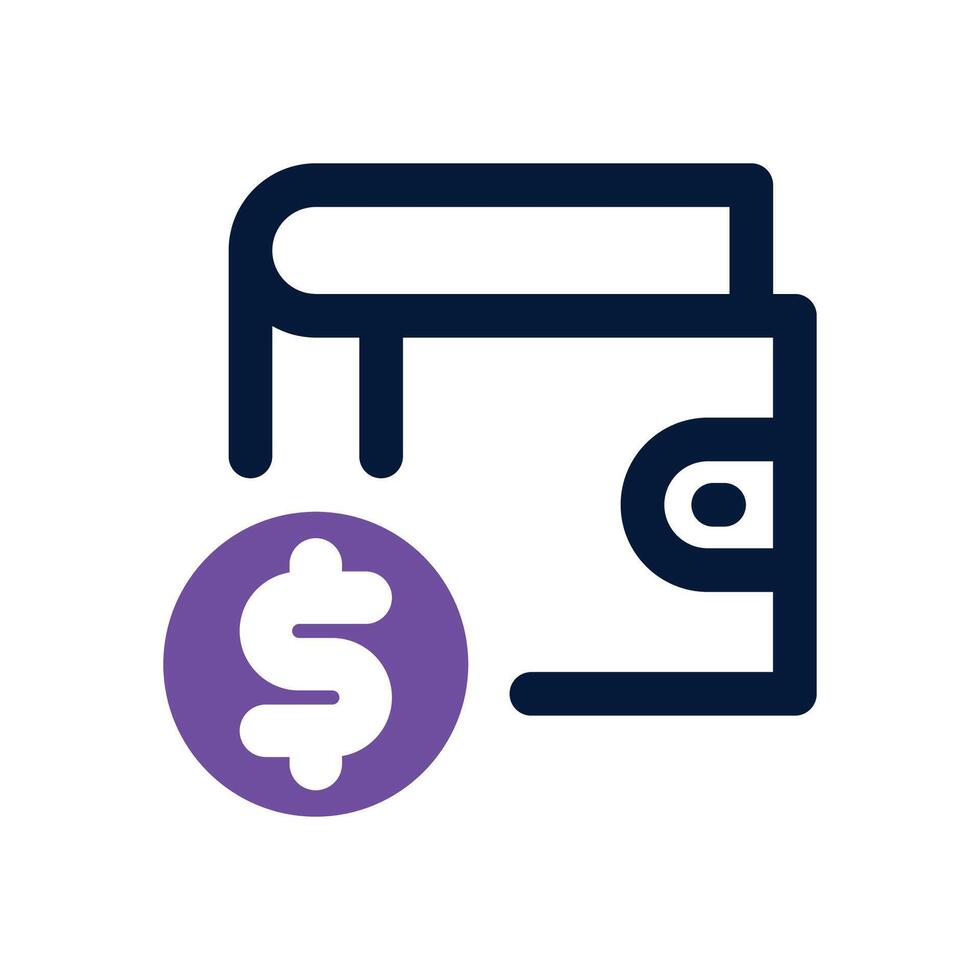 saving financial dual tone icon. Sleek and modern icon for websites and mobile apps. vector