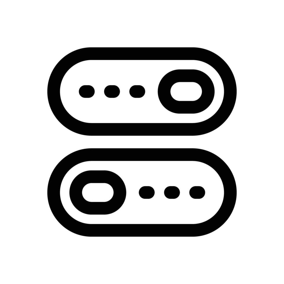 toggle line icon. Clean and minimalist icon for websites and mobile apps. vector