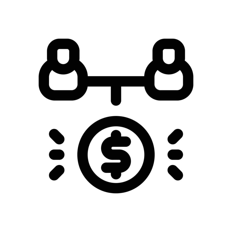 human capital line icon. Clean and minimalist icon for websites and mobile apps. vector