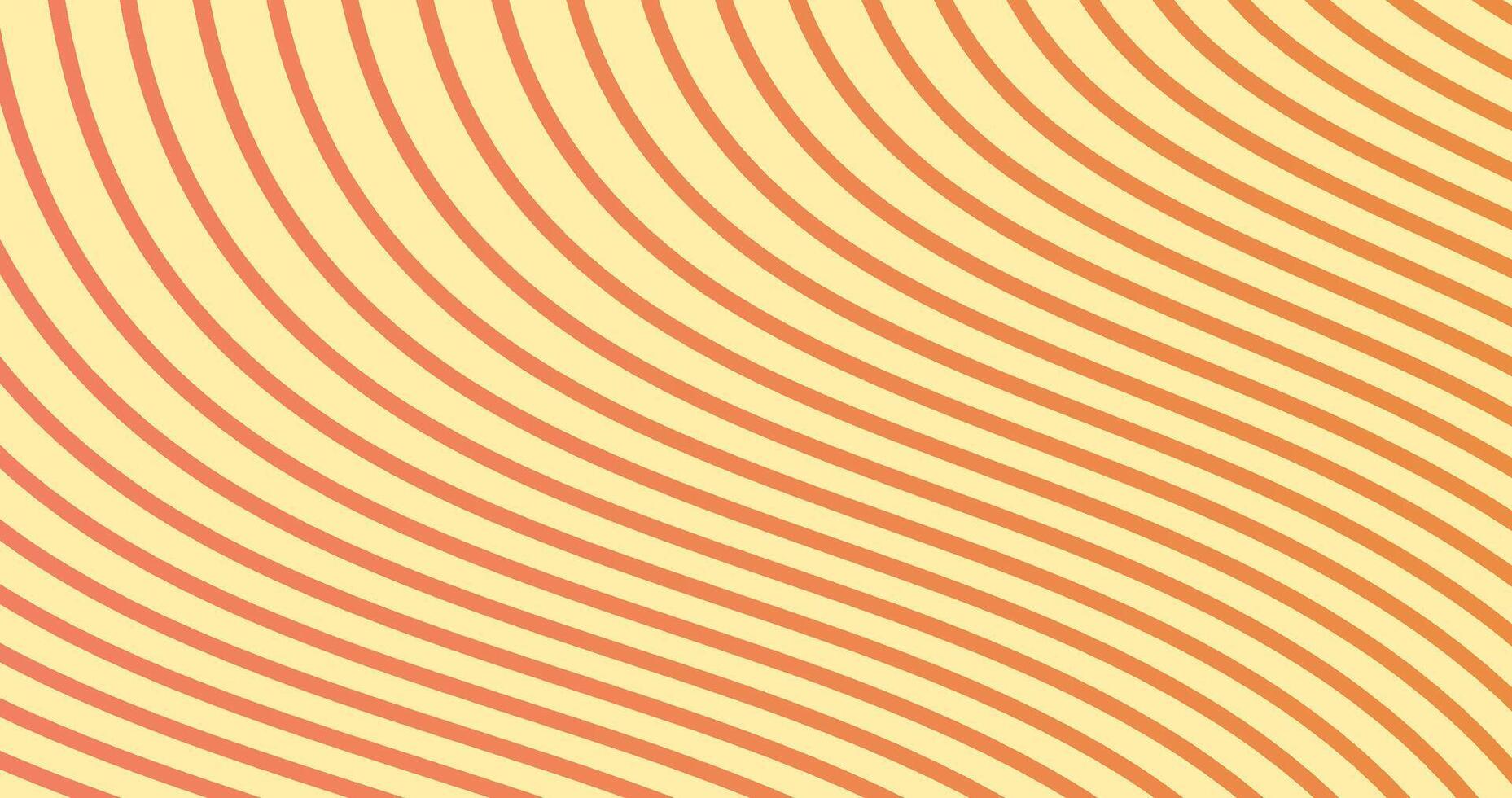 Abstract background with wavy lines. illustration. Yellow and orange colors. vector