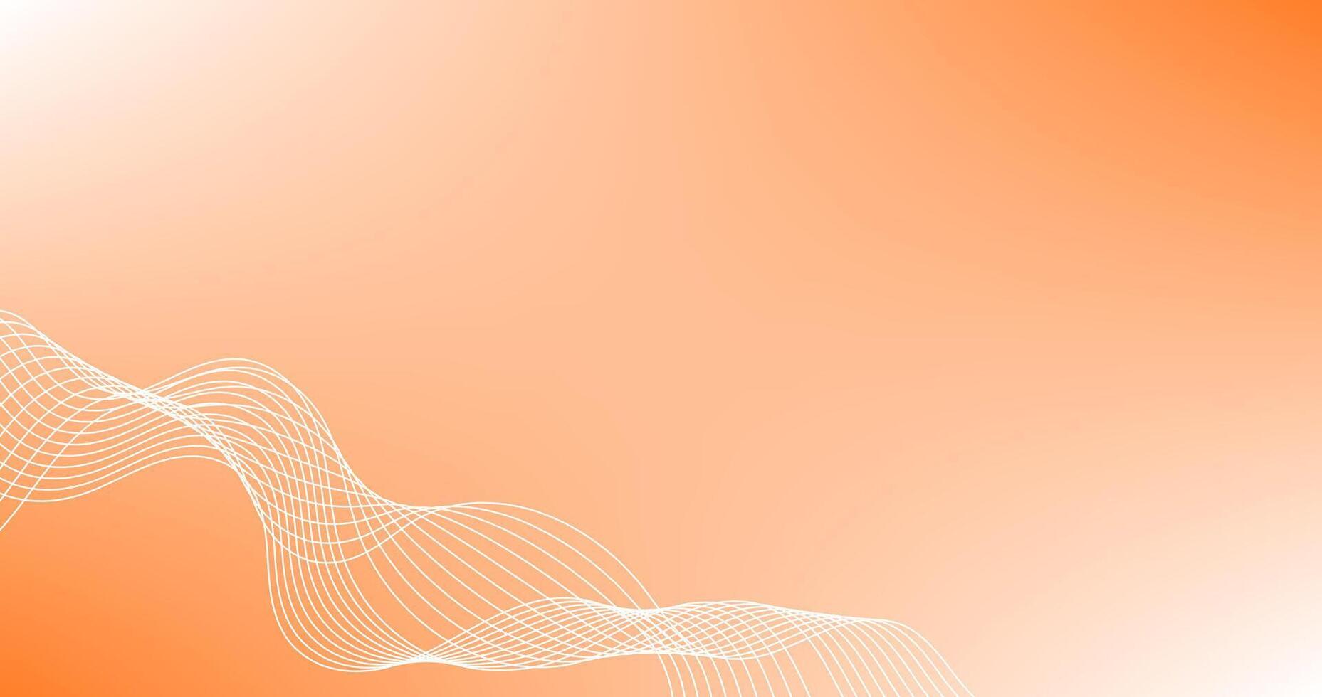 Abstract Orange Background with White lines illustration design vector