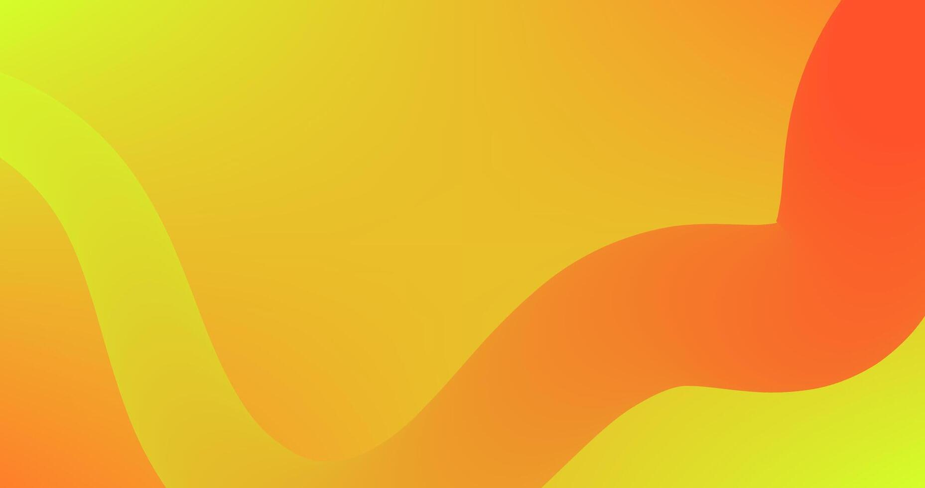 Orange Gradient Background with color Fluid lines. Different shades and thickness. Abstract pattern. vector