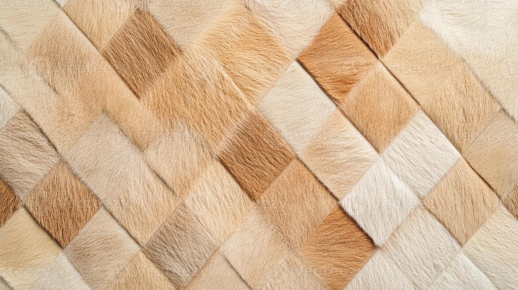 Intricate design showcasing a continuous tessellated pattern of deer fur featuring soft shades of brown and cream, highlighting natural textures and colors photo