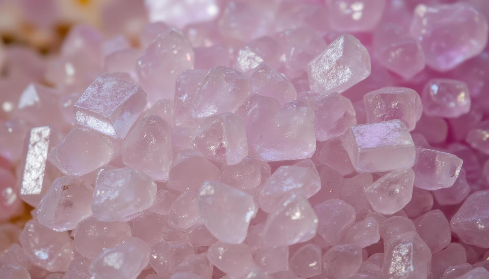 A macro shot of a crystal formation, revealing its geometric structure and translucent properties. photo